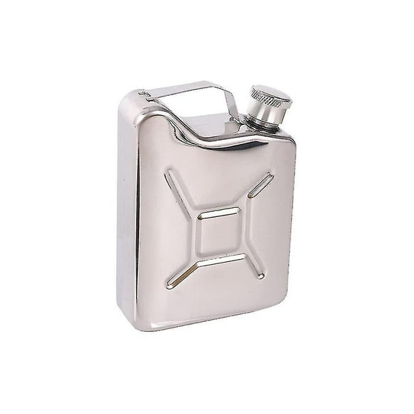 5oz Stainless Steel Oil Jerry Can Liquor Hip Flask Pocket Whiskey Flask Flagon For Men Climbing Bar Party Drinker