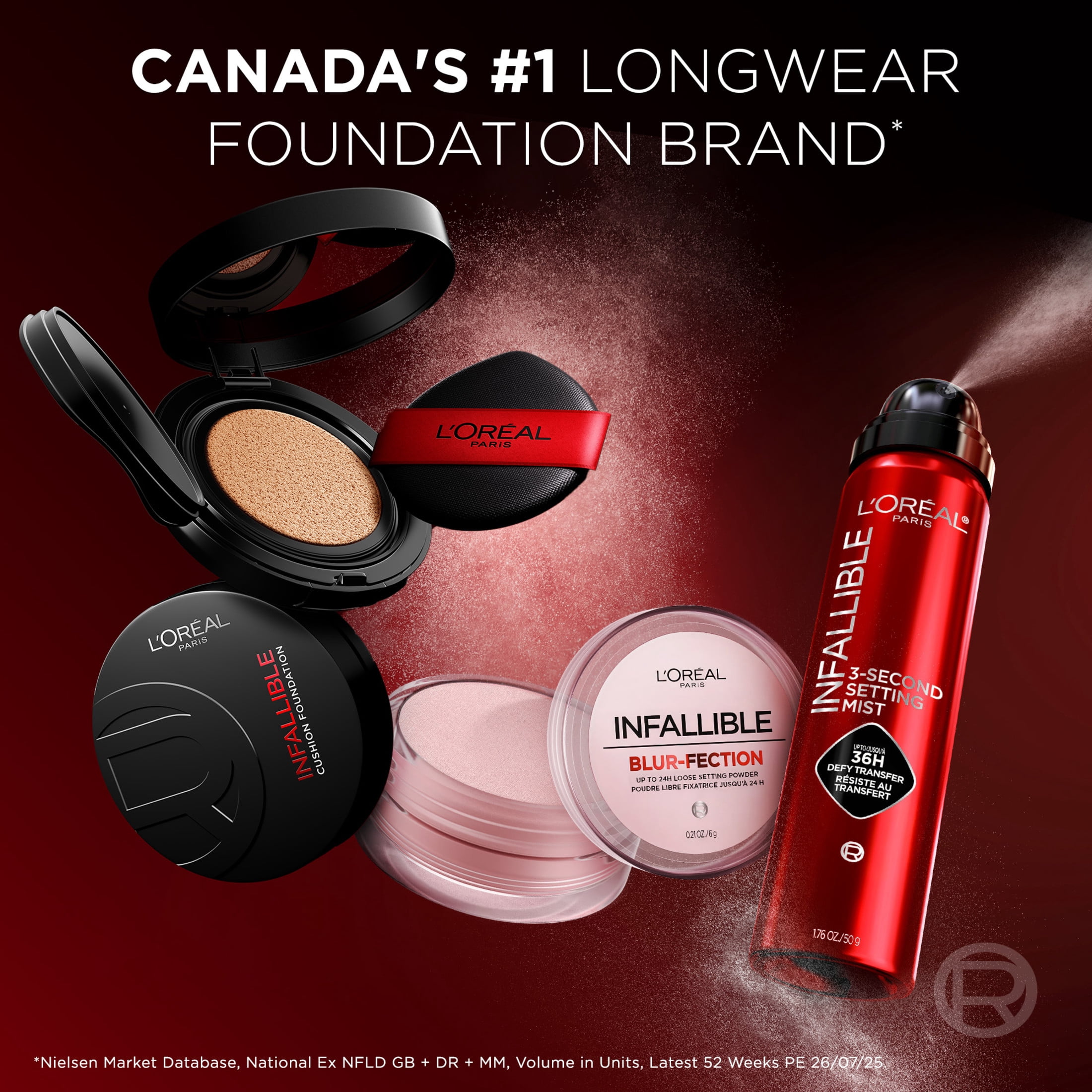 L'Oréal Paris Fond de Teint Cushion Infallible Fresh Wear, Couvrance Respirable jusqu'à 24H, C220,