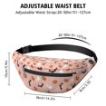 thumbnail image 3 of Fanny Pack Pastel Halloween Ghosts Pattern Waist Pack Bag,Running Cross Bag,Waterproof Large Fanny Packs for Women Men for Travel Running Hiking Cycling, 3 of 6