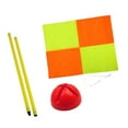 thumbnail image 3 of harayaa Soccer Corner Flag Football Field Corner Flag Supplies Bright Colors Playing Field Equipment Training Sports Flag for Outdoor 1m pole red base, 3 of 9