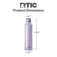 thumbnail image 5 of RTIC 26 oz Ceramic Lined Insulated Journey Water Bottle, Leak-Proof Lid, Lavender Glitter, 5 of 6