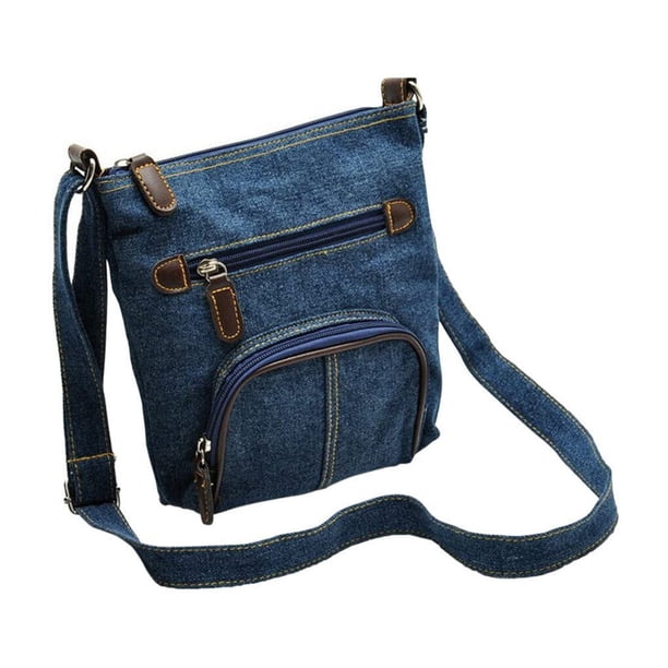 Minnieouse Bolso de hombro para mujer con cierre de cremallera Vintage Casual Crossbody Pouch Accesorios de disfraces