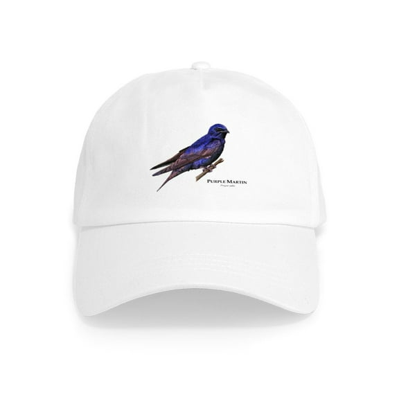 CafePress - Purple Martin Cap - Adjustable 100% Brushed Unisex Casual Cotton Baseball Cap, Beige, 1