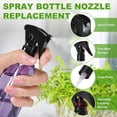 thumbnail image 2 of Uxcell 6-Pack Reemplazos de Boquilla de Botella de Spray, Cabeza de Boquilla de Spray de Gatillo Mini de Plástico con Tubo [Negro, Solo Cabeza], 2 of 7
