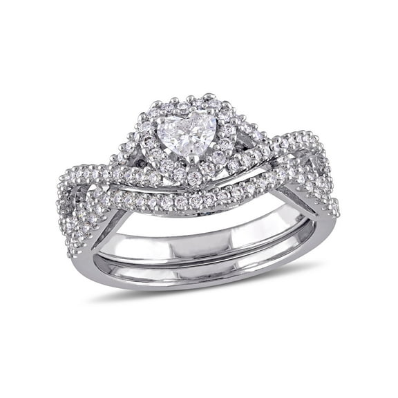 Everly Women's Diamond 14k White Gold Bridal Set