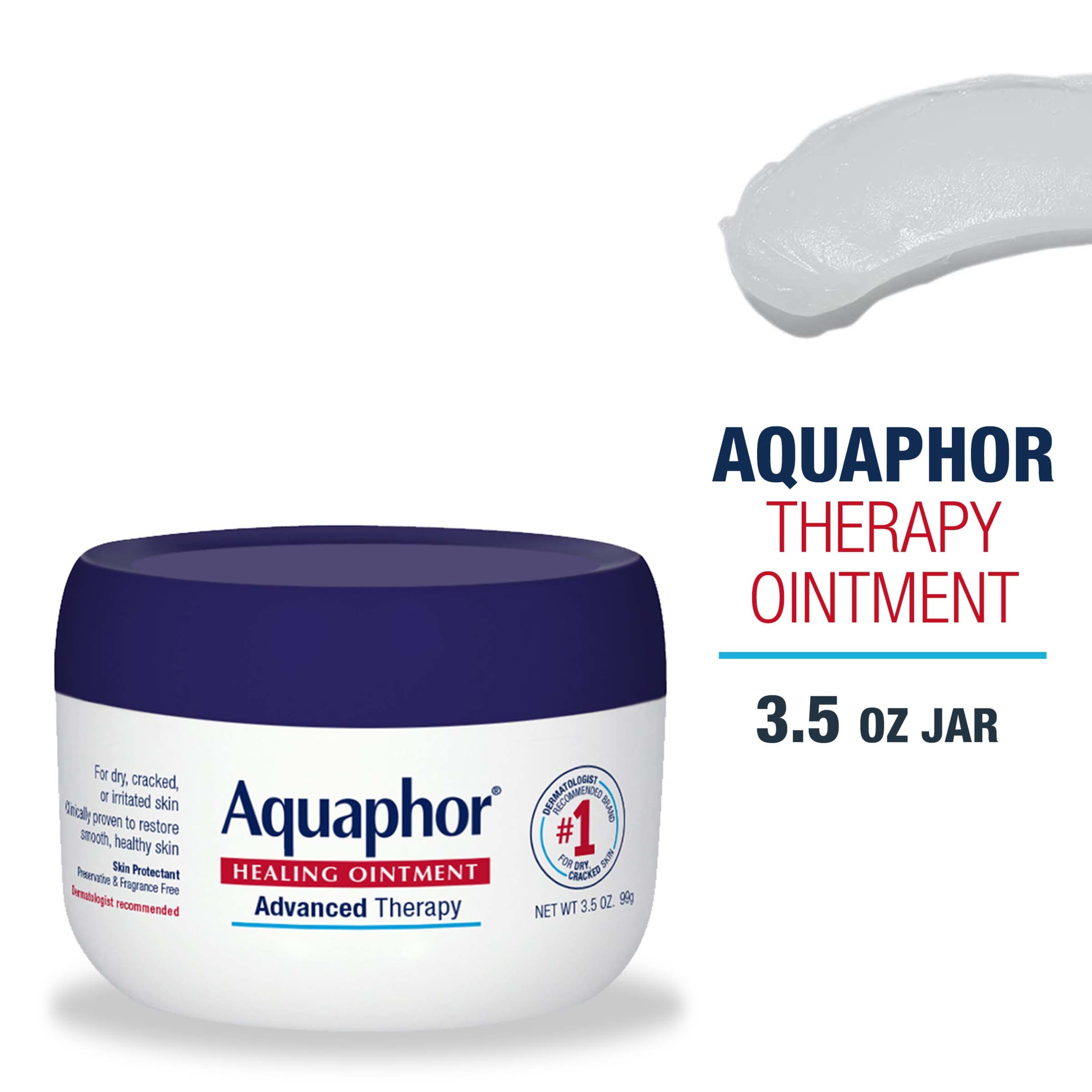 Aquaphor Healing Ointment Advanced Therapy Skin Protectant,  Oz Jar -  