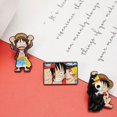 thumbnail image 2 of 5 estilos de ONE PIECE Monkey D. Broche de Luffy Chopper Nami y alfileres esmaltados, regalos de joyería de moda, insignias de solapa de dibujos animados de Anime, 2 of 4