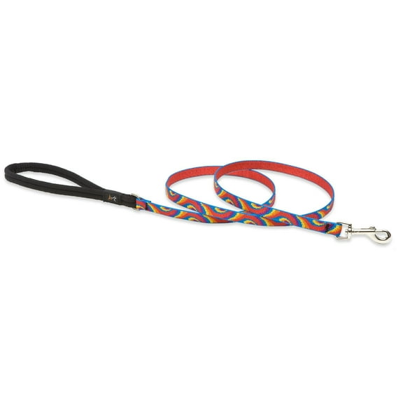 LupinePet Originals 1/2" Lollipop 6-foot Padded Handle Leash for Small Pets