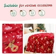 thumbnail image 3 of Christmas Throw Blanket, Christmas Decorations Blankets and Throws, Fuzzy Cozy Soft Warm Fleece Sherpa Winter Holiday Blanket for Bed Couch Sofa Reindeer Snowflakes Reindeer, 3 of 7