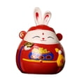 thumbnail image 1 of de Conejo de Dibujos Animados, Figurita Decorativa de Animal, Caja de Ahorro de Dinero, Escultura de La , Caja de Ahorro para Fiesta, rojo Gloria caso de ahorro, 1 of 9