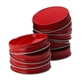 thumbnail image 1 of Injueey 1 Juego de tapas de boca estándar, Material de hojalata, buen rendimiento de sellado con junta de silicona, tapas duraderas para Almacenamiento y organización del hogar Rojo 70MM, 1 of 6