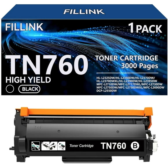UTAH-TN760 for Brother TN760 TN-760 TN 730 Toner Cartridges Used to Brother HL-L2350DW HL-L2395DW MFC-L2710DW MFC-L2690DW DCP-L2550DW Printers , High Yield Black (4)