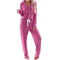 thumbnail image 2 of Gspmoly Hauts Grande Taille pour Femmes, Mode Maison Décontractée pour Femmes de Pâques Imprimée et Pantalon Ensemble de Pyjama à Manches Courtes avec Poches T-Shirts Surdimensionnés pour Femmes Offres des Fêtes, 2 of 4