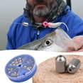 thumbnail image 4 of VanRolldex 30 Pack Oval Iron Bass Casting Fishing Weights Kit with Tackle Box, 6.7 oz, 4 of 8