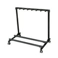 thumbnail image 2 of Multi-Guitar Stand Rack with 7 Holders and Wheels - Movable Metal Rack for Acoustic, Electric & Bass, 2 of 8