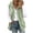 Bean green, variant on Women's plush vest, oversized zipper, lamb fleece hooded jacket, sleeveless coat