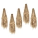 thumbnail image 5 of Mechones de pelo ondulado profundo, 5 uds., mechones de pelo a granel, fácil de mantener, extensión de pelo sintético suave y cómoda para trenzas Amarillo, 5 of 9