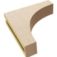 thumbnail image 6 of 3"W x 12"D x 12"H Thin Stockport Rough Cedar Woodgrain TimberThane Corbel, Primed Tan, 6 of 6