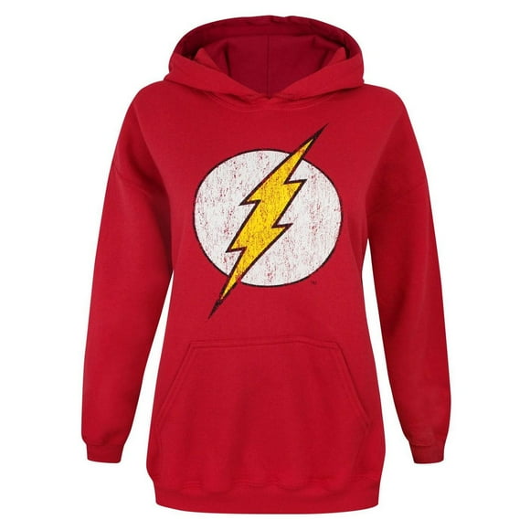 Flash Womens Distressed Logo Hoodie