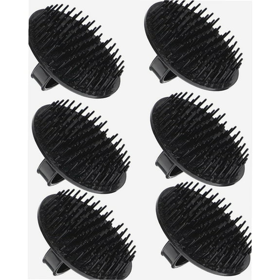 6pcs Massage Shampoo Brush Clean Shampoo Hair Scalp Massager Brush Handheld Scrubber Handheld Hair Massager Head Scratcher Home Hairbrush Head Cleaning Massage Head Washing Comb