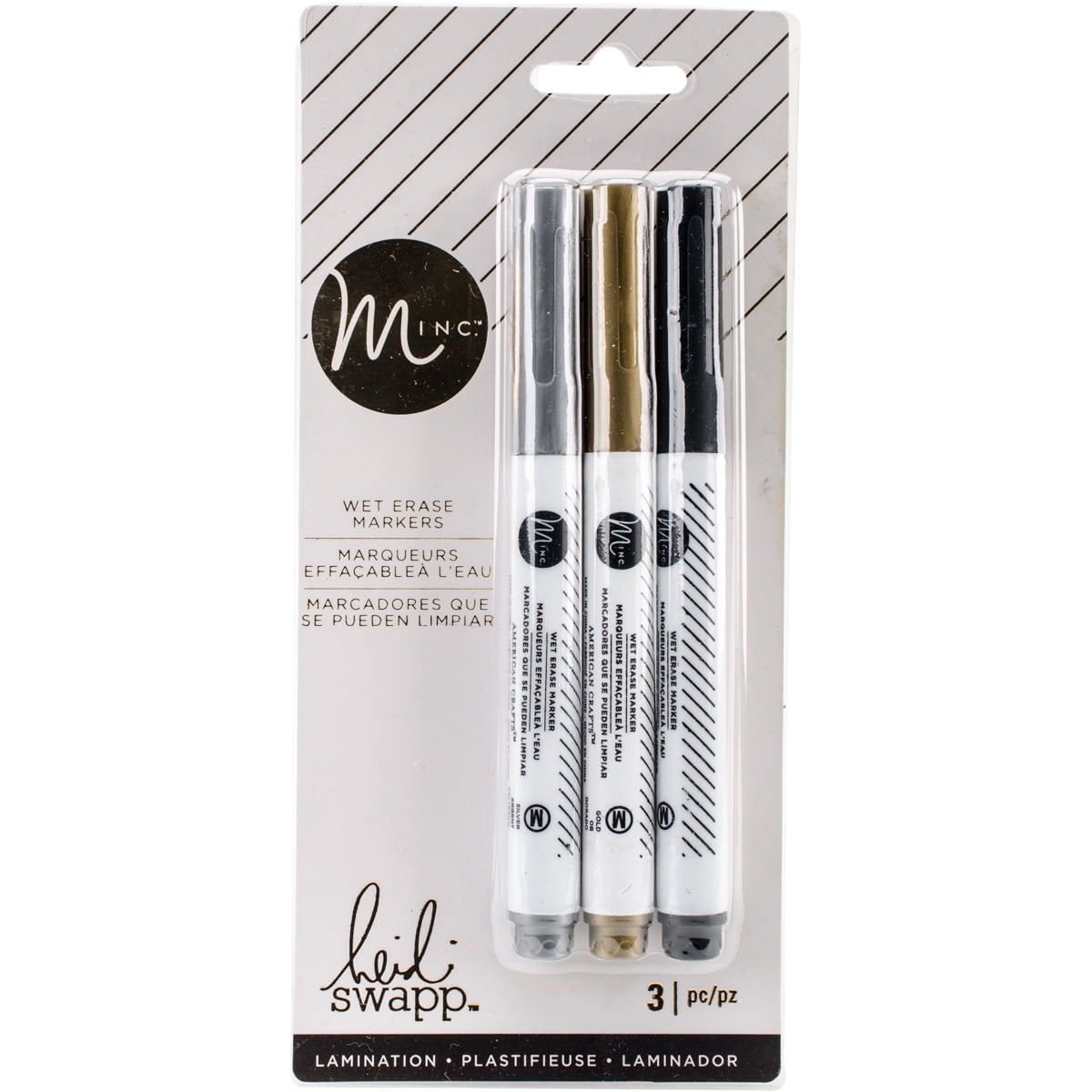 Minc Wet Erase Markers, 3pk