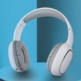 thumbnail image 7 of Q11i Wireless Over-Ear Bluetooth Headphones by Ruroz, Deep Bass, 60H Playtime, Hi-Res Audio, Detachable Ear Cushions, Multipoint Connection - White, 7 of 7