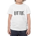 thumbnail image 5 of Sibling Matching Family T Shirts Big Middle Little Letter Graphic Crew Neck Short Sleeve Casual Top, 5 of 7