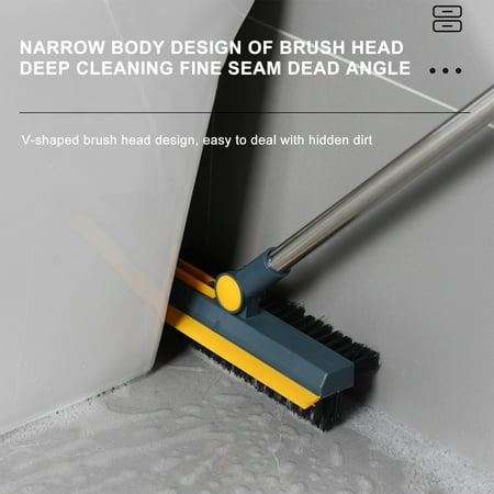 

S LUKKC LUKKC Home Cleaning Organizers and Storage on Clearance! Upgraded Long Handle Floor Brush Bathroom Multi-Functional Tile Cleaning Brush Household Hard Bristle Wiper Brush