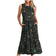 thumbnail image 1 of EQWLJWE Robes à Paillettes à Étages pour Femmes avec Poches, Robes d'Été pour Femmes 2024 Vacances Tendance Décontractée Robe T-Shirt à Manches Courtes, Robes d'Été à Étages de Plage pour Femmes 2024, 1 of 4