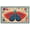 Folk Butterfly, variant on Natural Coir Doormat Outdoor Welcome Mat, 17x29, Folk Butterfly