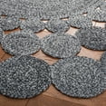 thumbnail image 3 of SAFAVIEH Cape Cod Damjana Abstract Dots Polyester Area Rug, Charcoal, 4' x 4' Round, 3 of 7