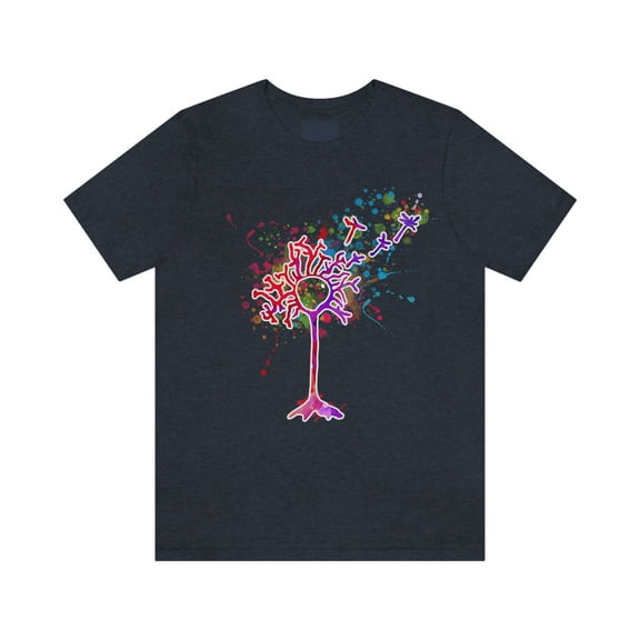 Neurodiversity Art - Dreaming Dandelion Neuron Unisex Short Sleeve Tee