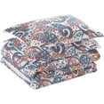 thumbnail image 4 of Chezmoi Collection Paislee 2-Piece Boho Chic Floral Paisley Multicolor Printed Comforter Set, Twin Size, 4 of 4
