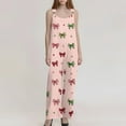 thumbnail image 4 of Women's Summer Overalls with Christmas Print - Vintage Jumpsuit (Non-Adjustable Straps), Pink, Size XXXL, 4 of 4