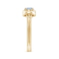 thumbnail image 4 of ANGARA Natural Solitaire Aquamarine Infinity Knot Engagement Ring in 14K Yellow Gold for Women (Size-5mm) | March Birthstone, Birthday, Anniversary, Jewelry Gift for Women | Natural Aquamarine Ring, 4 of 10