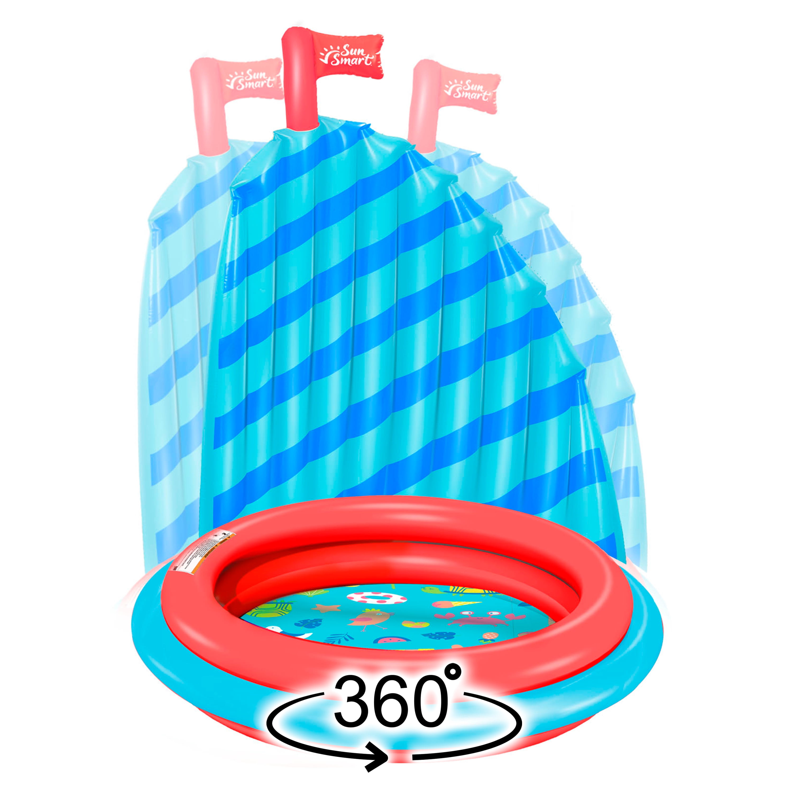 Aqua Shade N' Play Sailboat Pool | Inflatable Kids Pool