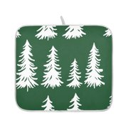 Nature's Evergreens Dish Drying Mat for Kitchen, Quick Drying Absorbent Soft Durable 16 x 18