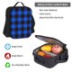 thumbnail image 5 of Balery Buffalo Plaid Blue Black Mochila Escolar 3 en 1 para Niños - Mochila Resistente con Lonchera Térmica y Estuche - Mochila Escolar para Niños y Niñas, 5 of 7