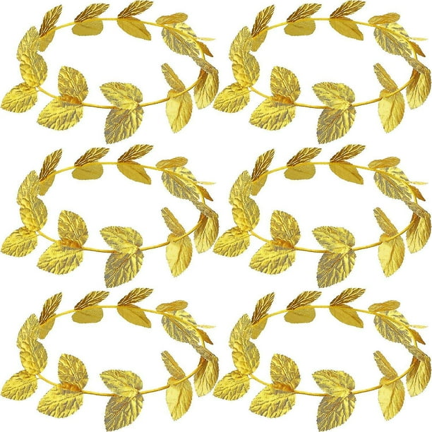 Laurel romano, hoja de corona romana Toga de hoja romana, (Fa tejido, 6 piezas)