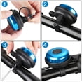 thumbnail image 4 of Classic Bike Bell, Aluminum Bicycle Bell, Loud Crisp Clear Sound Bicycle Bike Bell for Adults Kids,Black,1pcs-Blue&39.3inch/248cm, 4 of 7