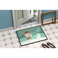 thumbnail image 2 of Carolines Treasures CK2094MAT Maltese Snowman Christmas Door Mat Indoor Rug or Outdoor Welcome Mat 18x27 Doormat  27"L x, 2 of 4