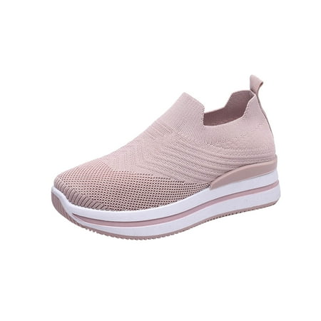 

Fesfesfes All-Season Sneakers Women Shoes Loose Fashion Anti-Slip Sole Casual Mesh Breathable Women s Sports Shoes US:5.5(36)