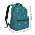 thumbnail image 2 of Honeii Funny Cat Blue Print Backpack for Both Men and Women, Basic Bookbag for College, Work, or Travel,Rucksack Computer Bag-One Size, 2 of 5
