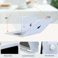 thumbnail image 4 of MOSISO Compatible with MacBook Air 13 inch Case 2025 2024 2023 2022 M4 A3240 M3 A3113 M2 A2681, Sparkly Glitter Hard Shell&Keyboard Cover&Screen Film&Pouch for MacBook Air 13.6 inch Case, 4 of 8