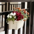 thumbnail image 5 of Visland Plastic Wall Hanging Planter - Indoor Outdoor Home Garden Balcony Railing Fence Hanging Pots - Wall Mounted Planting Pot Plants Container, 5 of 8