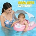 thumbnail image 4 of WonderStone  Kid Pool Float with  Canopy, Inflatable Swimming Float with Safety Seat, Water Toy for Kids Ages 1-5, Pool & Beach Toy for Boys and Girls, Pink, 4 of 8