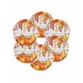 thumbnail image 7 of 15 Inch Round Placemats Set of 6, Fall Pumpkin Non Slip Heat Insulation PP Table Mats, Orange Red Thanksgiving White Wood Grain Washable Place Mats for Kitchen Dining Party Table Decor, 7 of 7