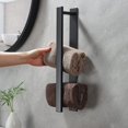thumbnail image 4 of Toalleros de baño, solución que ahorra espacio, fácil de instalar, acero inoxidable duradero, autoadhesivos para superficies lisas, 4 of 6