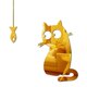 thumbnail image 1 of Pegatinas De Pared Gato Peces Espejo Pegatinas Espejo Acrílico Pegatinas De Pared Arte De La Pared Dormitorio Sala De Estar Decoración Del Hogar Eigraketly HA023023-00, 1 of 7