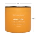 thumbnail image 2 of Pop of Color Golden Sunflowers Scented Jar Candle, 3 Wick, 14.5 oz, 60 Hours Burn, Aromatic, 2 of 6